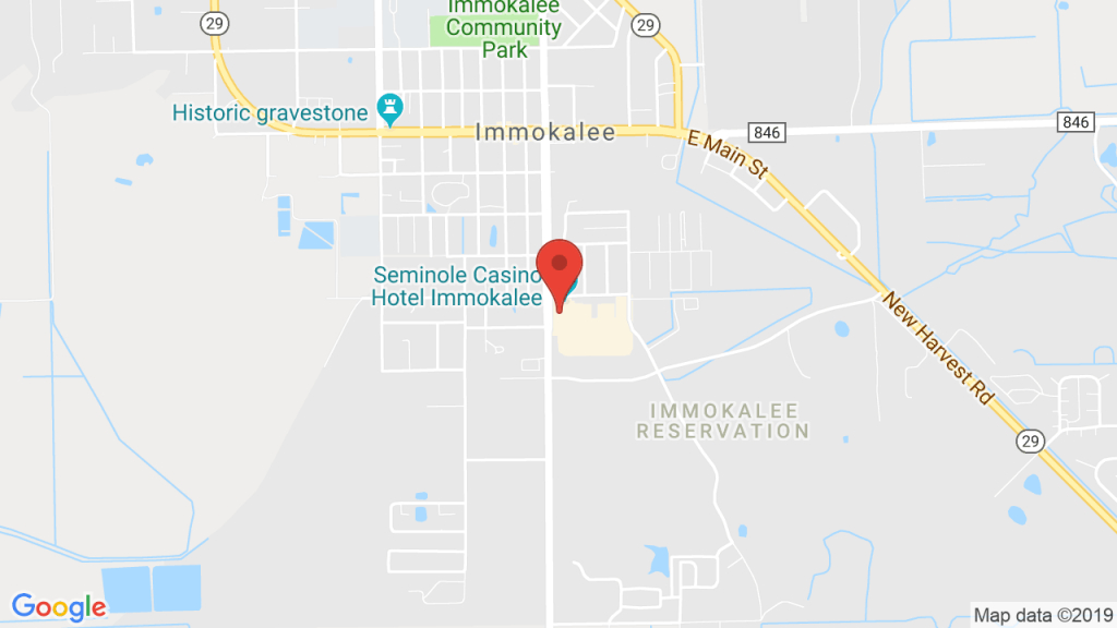 Seminole Casino Immokalee In Immokalee, Fl - Concerts, Tickets, Map - Map Of Seminole Casinos In Florida
