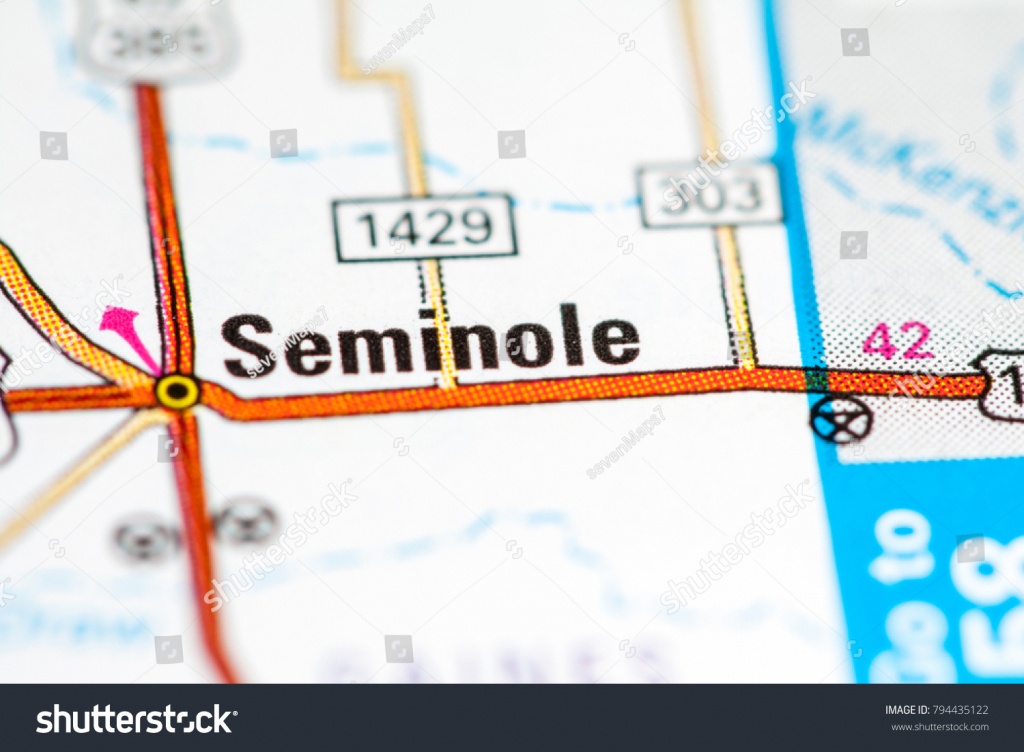 Seminole Texas Usa On Map Stock Photo (Edit Now) 794435122 - Seminole Texas Map