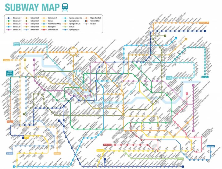 Printable Seoul Subway Map