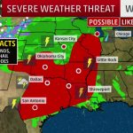 Severe Storms, Flooding In The Forecast Today For Texas, Southern   Texas Forecast Map