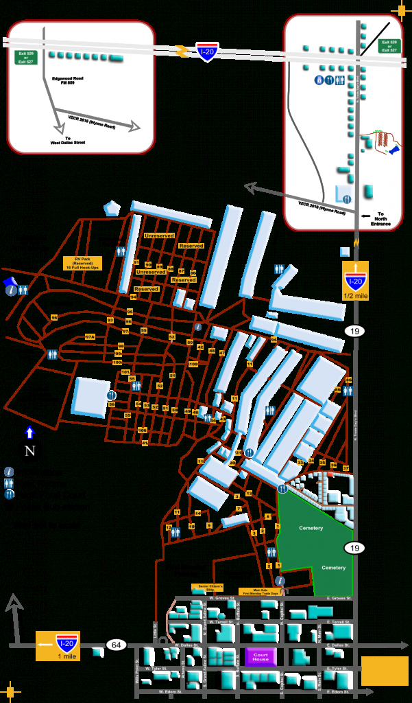 Sfmc | Guide Map - Canton Texas Flea Market Map