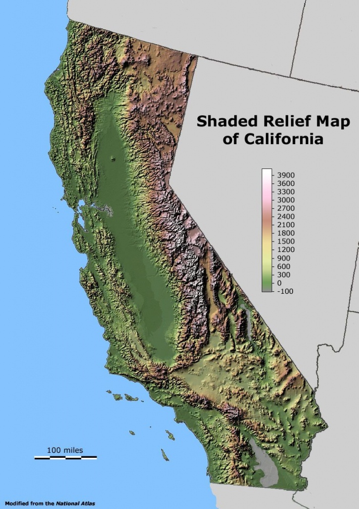 Shaded Relief Map Of California. | Maps I Like | California Map - California Relief Map