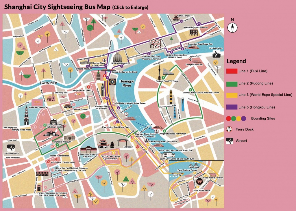 Shanghai Sightseeing Bus: Tour Routes, Hours, Prices, Map - Texas Sightseeing Map