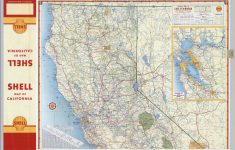 Shell Highway Map Of California (Northern Portion). - David Rumsey - Detailed Map Of Northern California