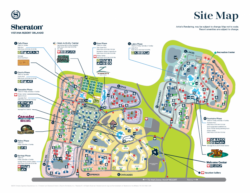 Sheraton Vistana Resort Resort Map Disney In 2019 Orlando Starwood Hotels Florida Map 