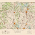 Sherman Texas Quad   Usgs 1954   32.80 X 23   Walmart   Sherman Texas Map