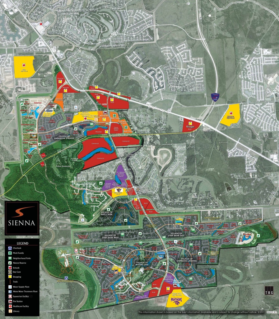 Sienna Commercial Development Off Of Sienna Parkway &amp;amp; Mckeever Road - Sienna Texas Map