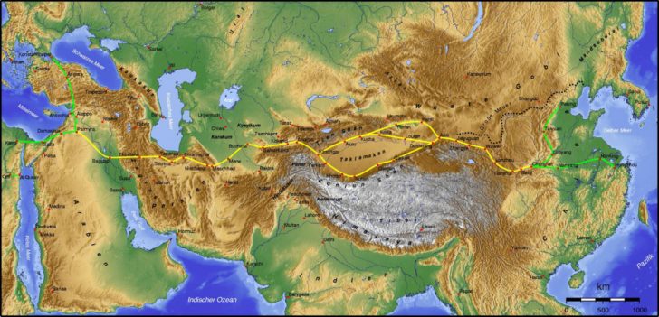 Silk Road Map Printable