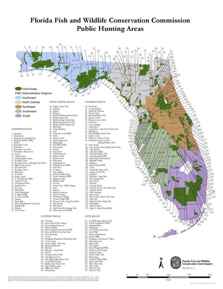 Florida Public Hunting Map
