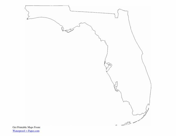 Florida Map Outline Printable