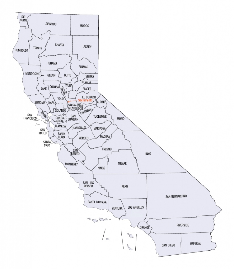 Simple Map Of California | Sitedesignco - Simple Map Of California