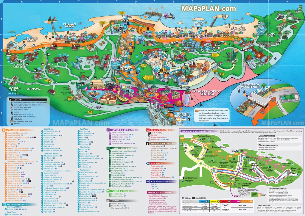 Singapore Maps - Top Tourist Attractions - Free, Printable City - Singapore City Map Printable