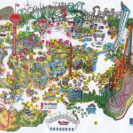 Six Flags Magic Mountain Map. | Assorted Ii In 2019 | Theme Park Map   Amusement Parks California Map