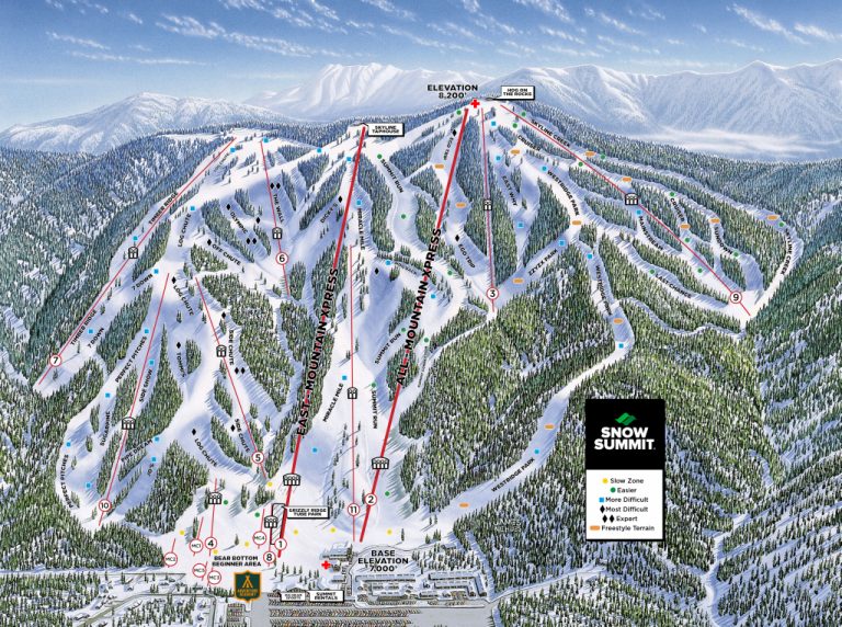 Ski Resorts: San Bernardino Mountain Ski Resorts California (Us - Big