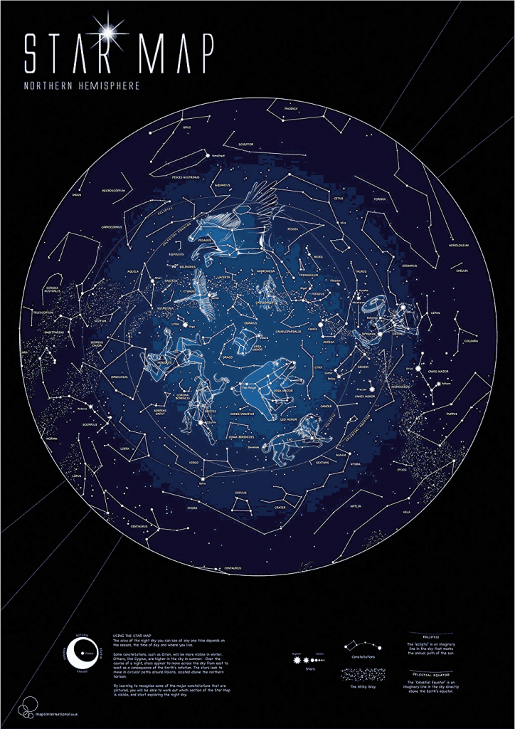 Skymaps: Astronomy Posters - Free Printable Star Maps