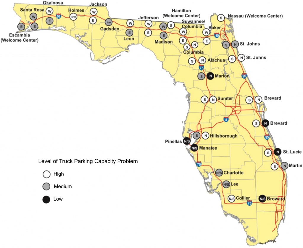 Smart Parking-Management System For Commercial Vehicle Parking At - Florida Rest Areas Map
