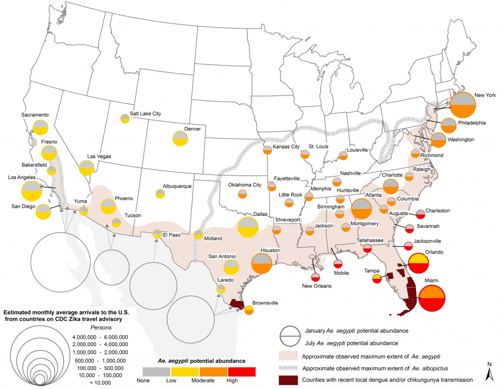 So Far, Zika Is Showing Up In The United States Just Where The - Zika Virus Texas Map