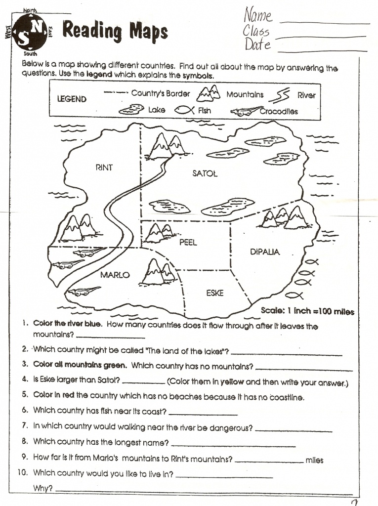 Social Studies Skills | Mr. Proehl&amp;#039;s Social Studies Class - Free Printable Map Skills Worksheets