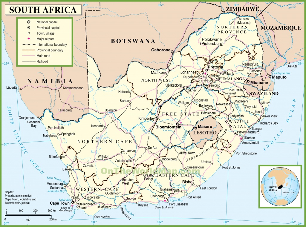 South Africa Maps | Maps Of Republic Of South Africa - Printable Map Of South Africa
