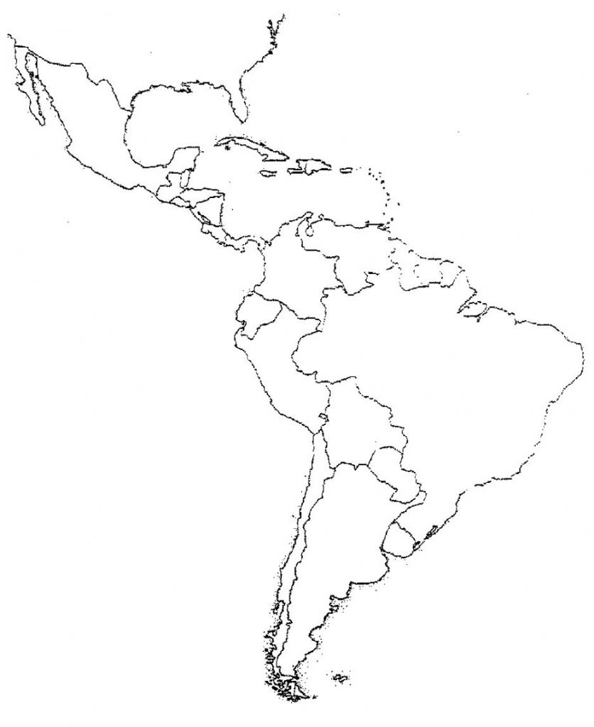 South America Map Blank And Travel Information | Download Free South - Blank Map Of Central And South America Printable