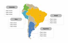 South America Map Free Templates - Free Powerpoint Templates - Free Printable Map Of South America