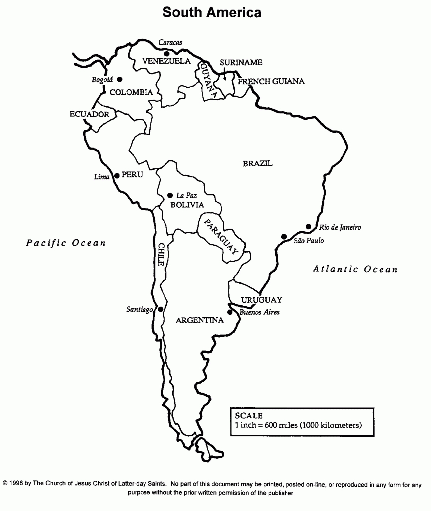 South America Map From Research Guidance Printable Of 9 - World Wide - Printable Map Of Latin America