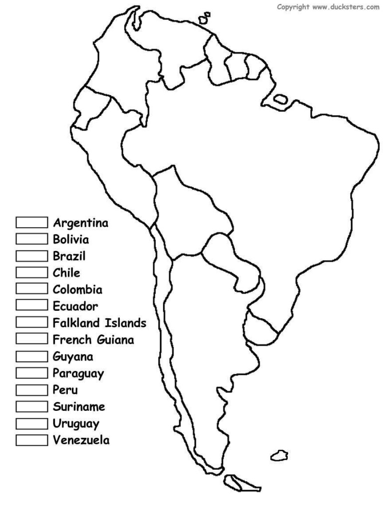 South America Unit W/ Free Printables | Homeschooling | Spanish - Free Printable Map Of Chile