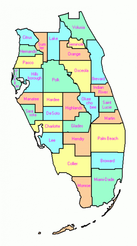 South And Central Florida County Trip Reports Within Broward County - Map Of Central Florida