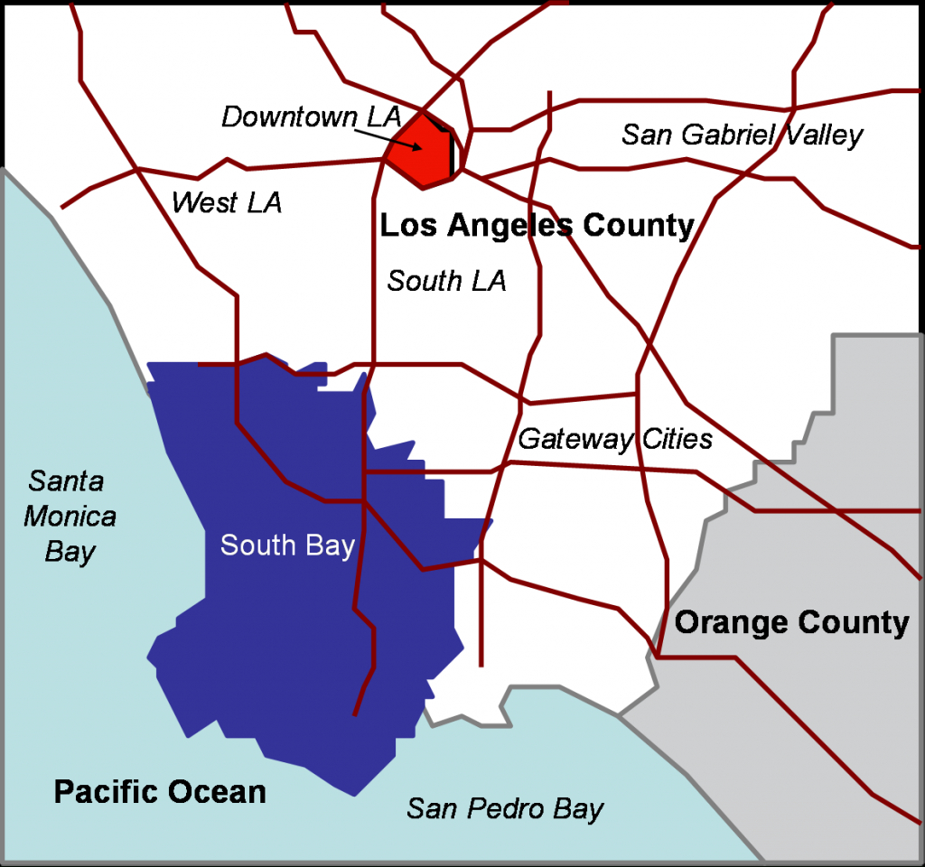 South Bay (Los Angeles County) - Wikipedia - Hermosa Beach California Map