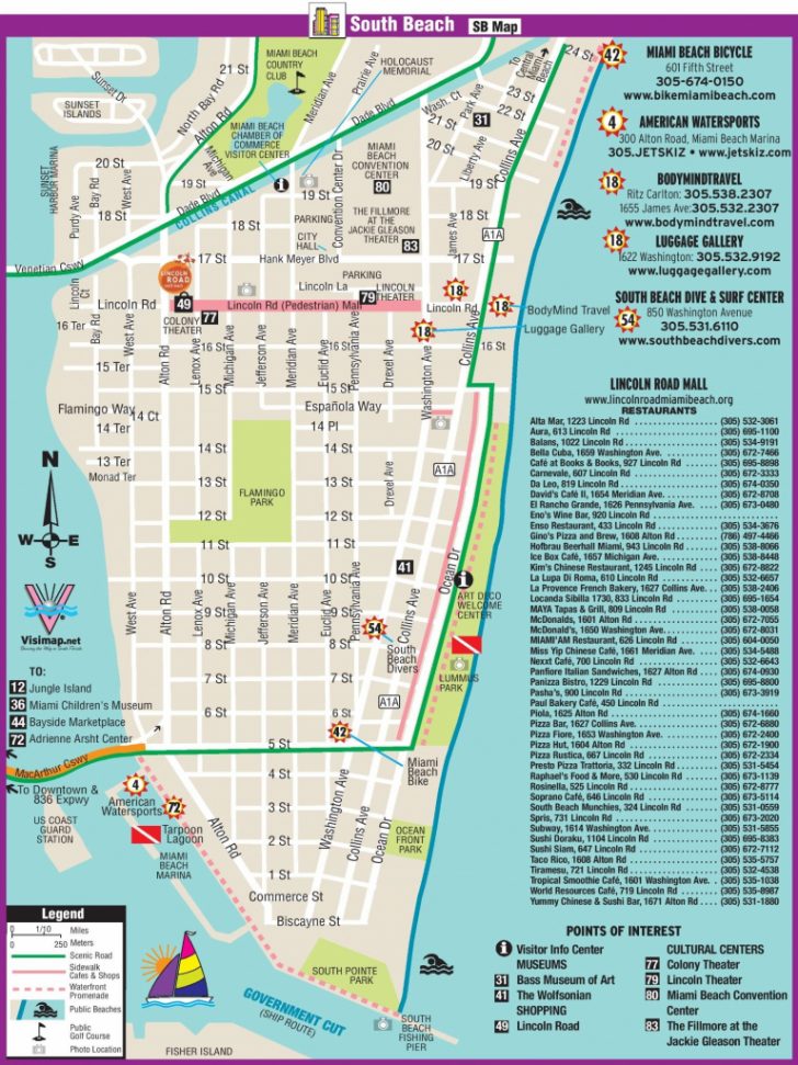 Map Of Miami Beach Florida Hotels
