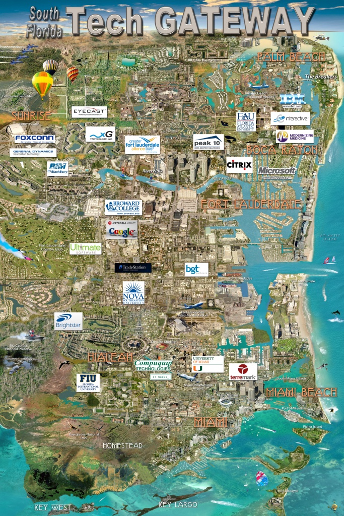 South Florida Tech Gateway Map | Silicon Maps - Florida Tech Map