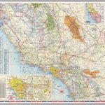 South Half) Road Map Of California   David Rumsey Historical Map   Driving Map Of California With Distances