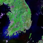 South Korea Map And Satellite Image   Satellite Map Of Florida