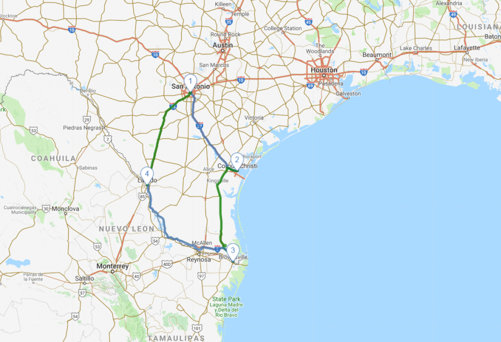 South Texas - Aaa Texas Maps