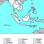 Southeast Asia Coloring Map Of Countries | Homeschooling   Geography   Printable Blank Map Of Southeast Asia