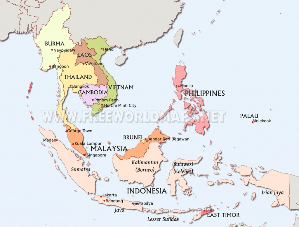 Southeast Asia Maps - Printable Map Of Southeast Asia