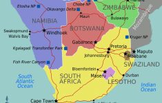 Southern Africa Map, Map Of Southern Africa, Printable Southern - Printable Map Of South Africa