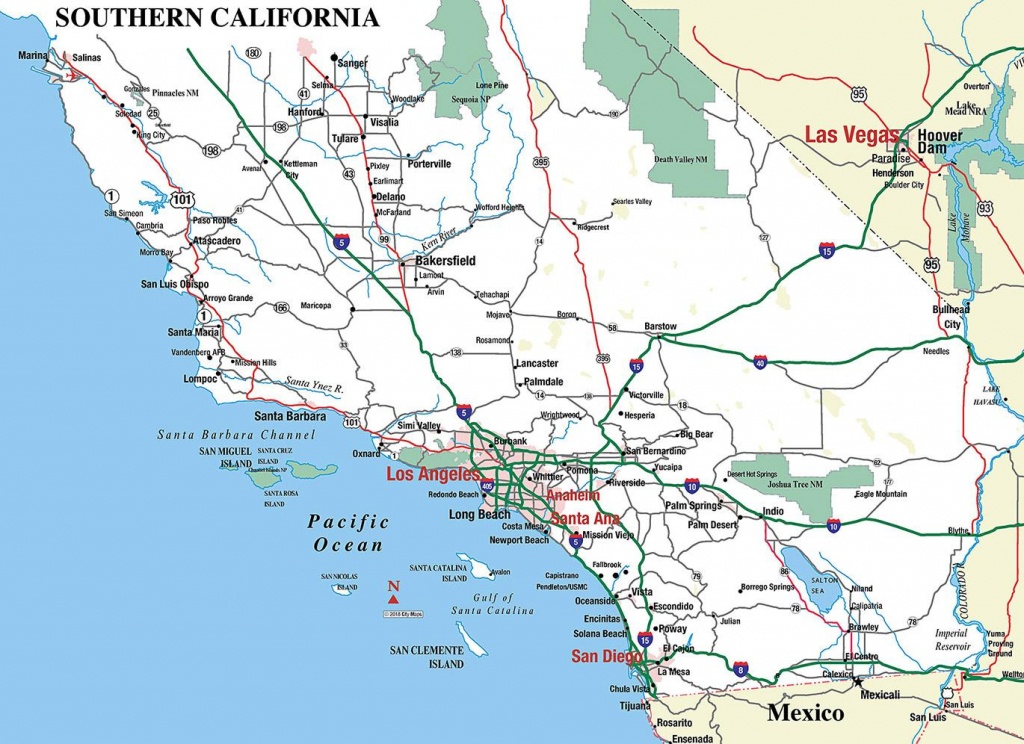Southern California - Aaccessmaps - Map Of Southern California Cities