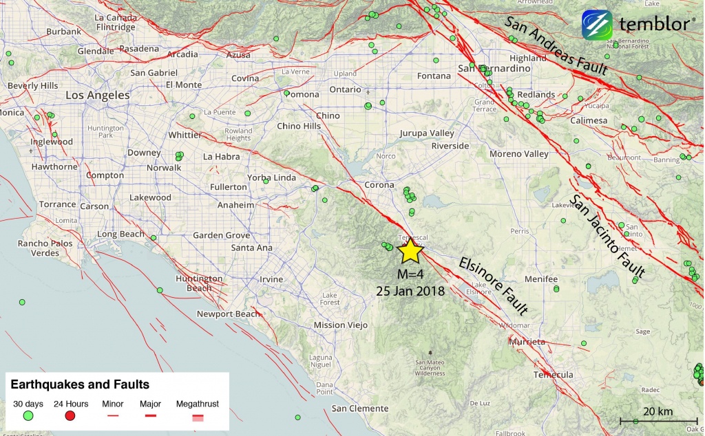 Southern-California-Earthquake-Map – Temblor - Map Of Southern California