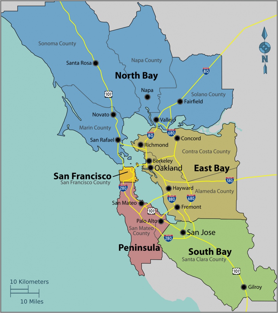 Southern California Map With Zip Codes San Francisco Bay Area - San Francisco California Map