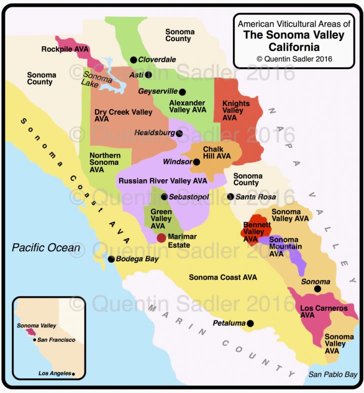 California Wine Ava Map