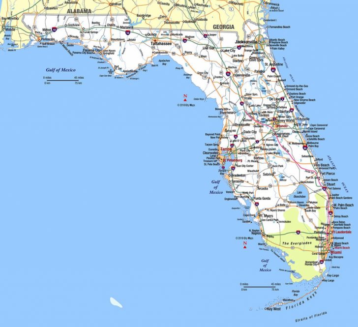 Southern Florida - Aaccessmaps - Map Of East Coast Of Florida Cities ...