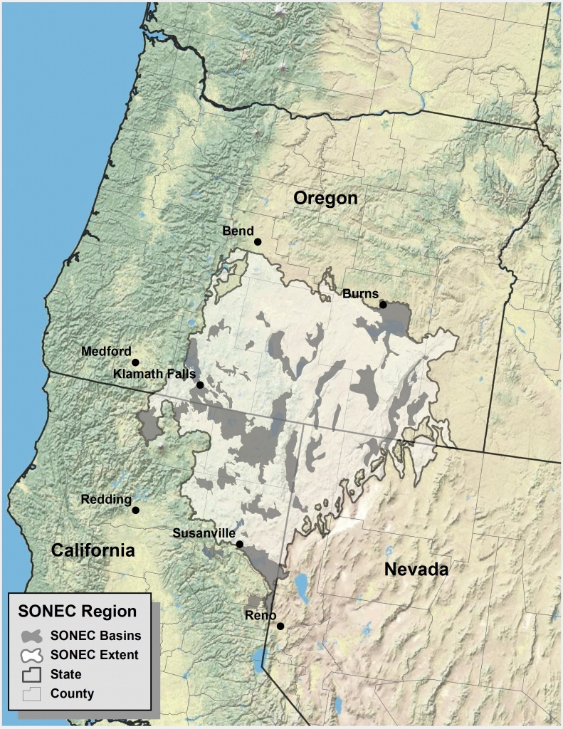 Southern Oregon Northeastern California Maps | Intermountain West - Oregon California Map