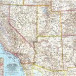 Southwestern United States Map 1959   Maps   National Geographic Maps California