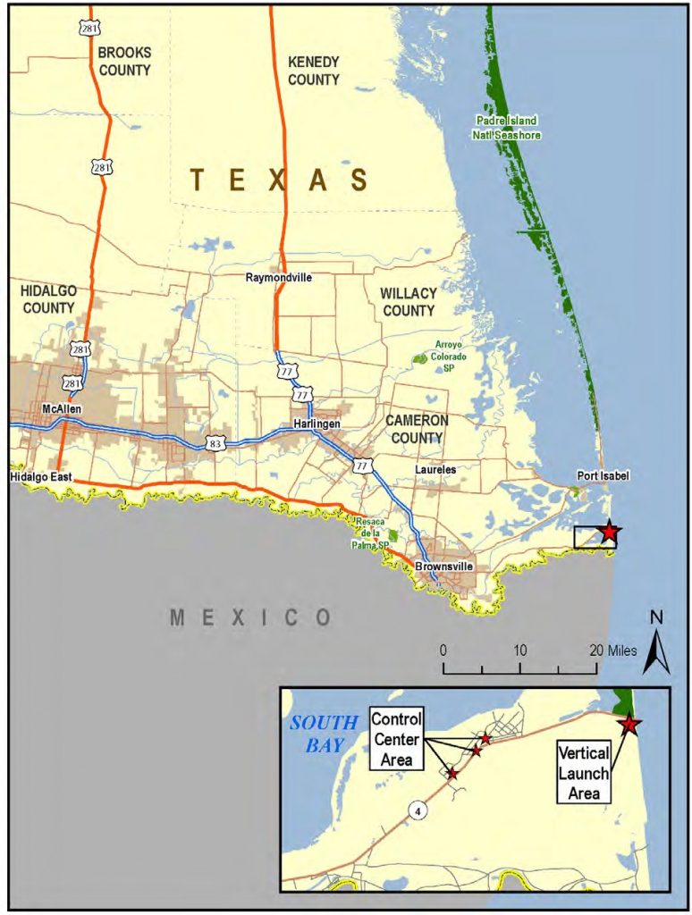 Spacex South Texas Launch Site Wikipedia Texas Beaches Map