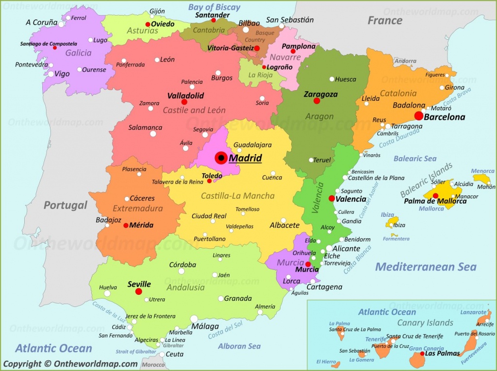 Spain Maps | Maps Of Spain - Printable Map Of Spain