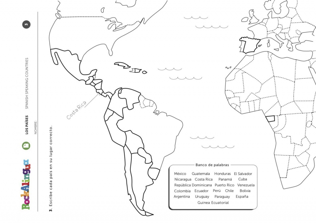 Printable Map Of Spanish Speaking Countries Printable Maps
