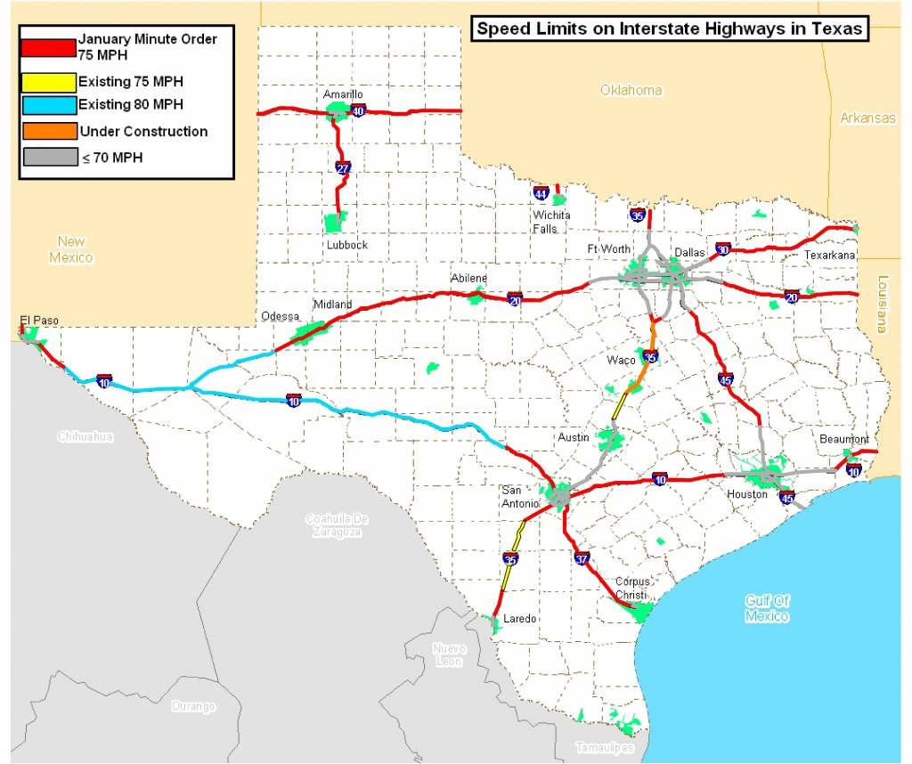 Speed Limits On Interstate Highways In Texas [4200X3519] : Mapporn - Map Of I 40 In Texas