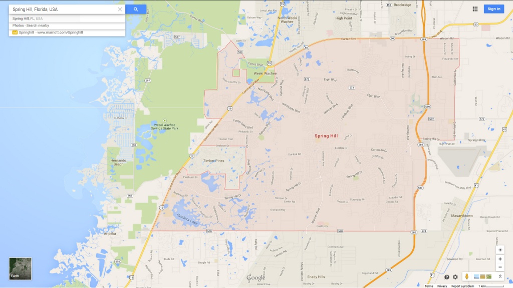 Spring Hill, Florida Map - Spring Hill Florida Map