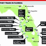 Spring Training 2018 Florida Map | Time Zones Map   Florida Spring Training Map